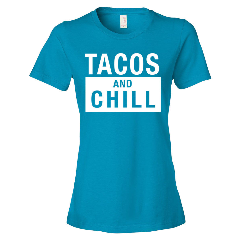 Tacos And Chill T-Shirt - light/dark (womens)