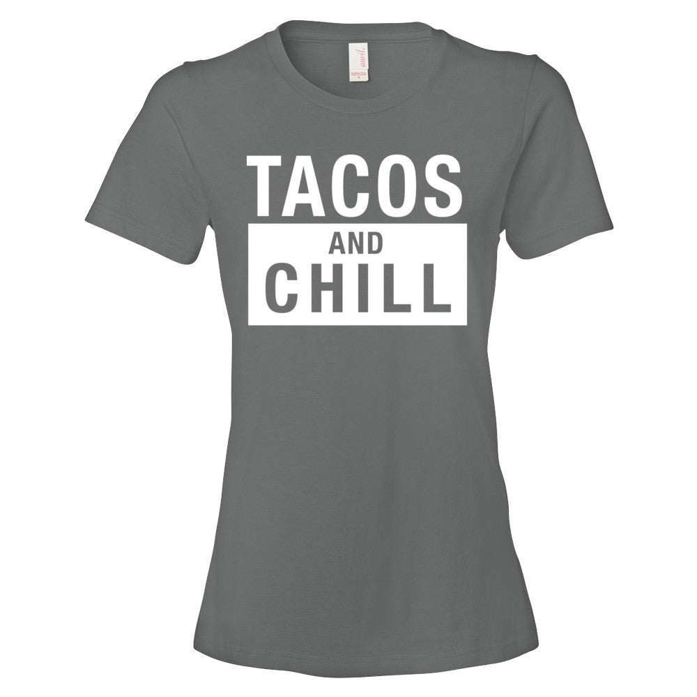 Tacos And Chill T-Shirt - light/dark (womens)