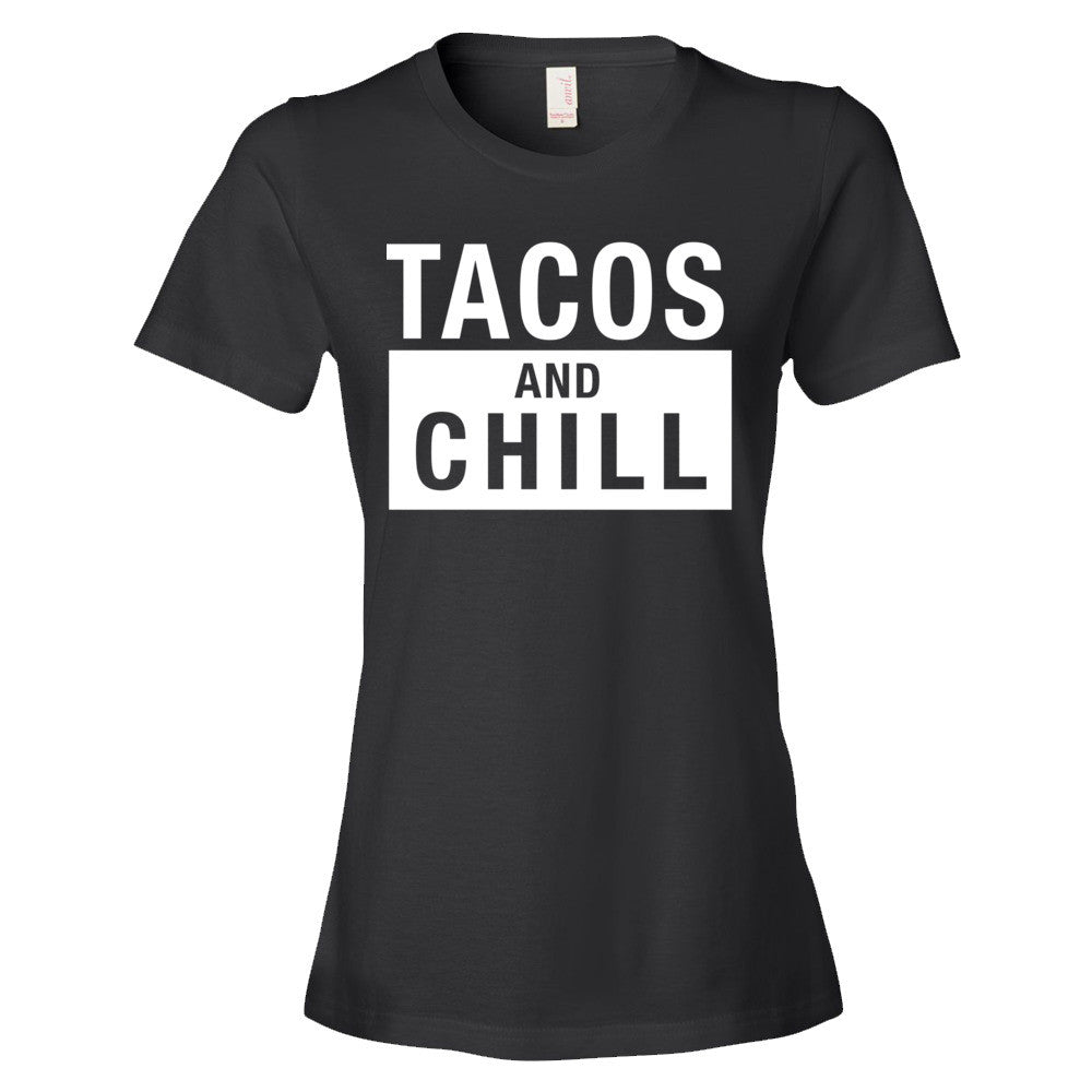 Tacos And Chill T-Shirt - light/dark (womens)