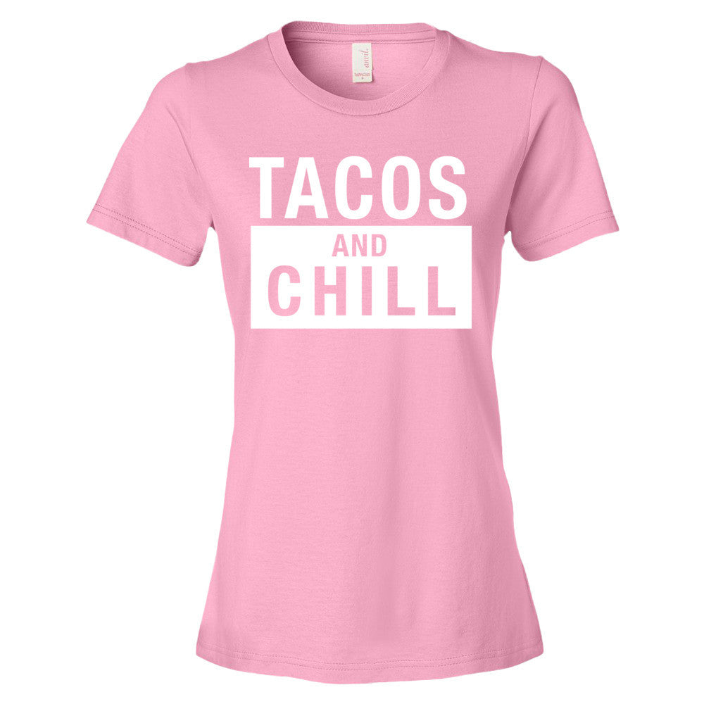 Tacos And Chill T-Shirt - light/dark (womens)
