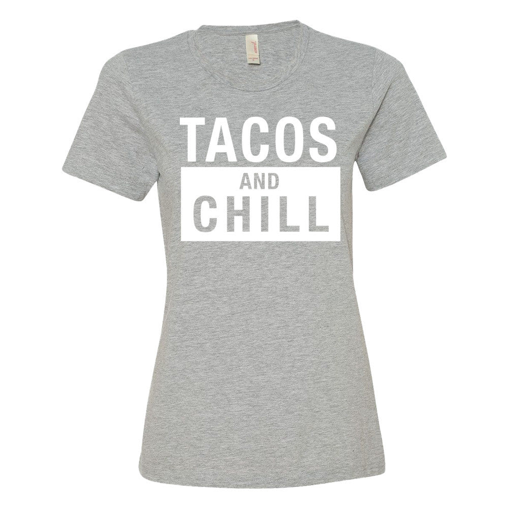 Tacos And Chill T-Shirt - light/dark (womens)