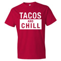 Tacos And Chill T-Shirt - Red/White