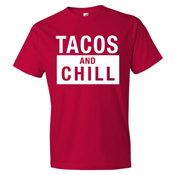 Tacos And Chill T-Shirt - Red/White
